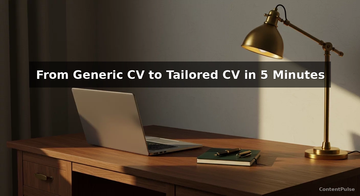 From Generic CV to Tailored CV in 5 Minutes
