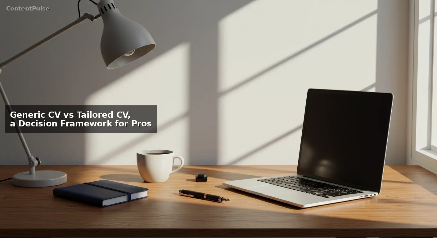 Generic CV vs Tailored CV, a Decision Framework for Pros