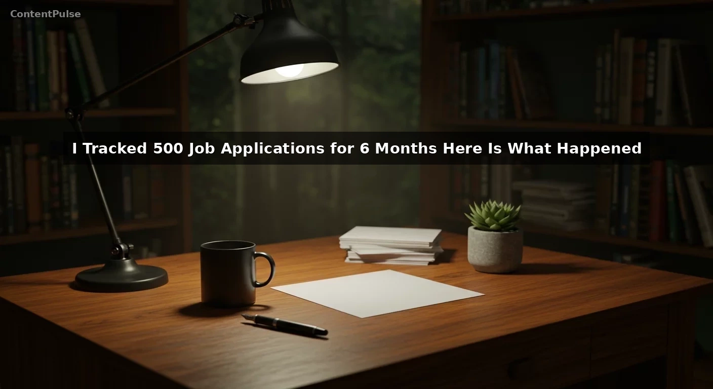 I Tracked 500 Job Applications for 6 Months Here Is What Happened