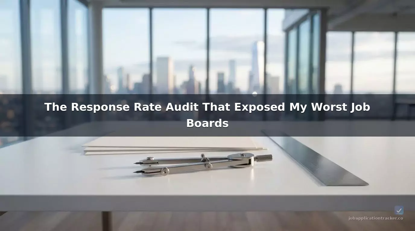 The Response Rate Audit That Exposed My Worst Job Boards