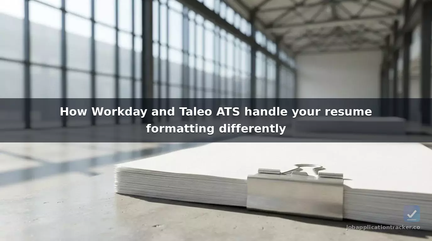 How Workday and Taleo ATS handle your resume formatting differently