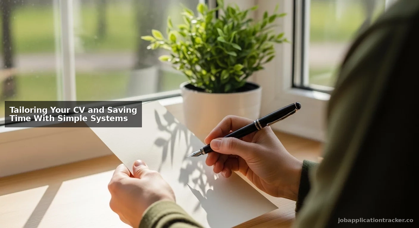 Tailoring Your CV and Saving Time With Simple Systems