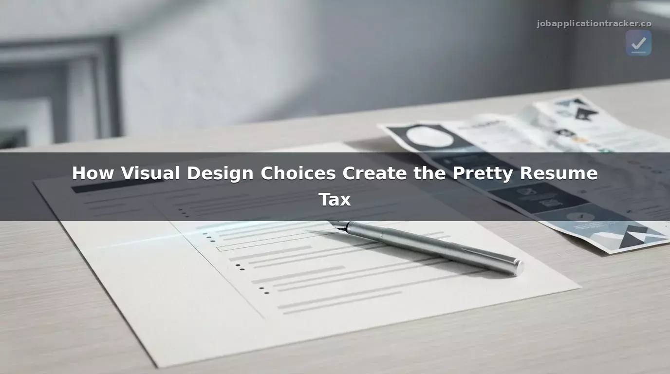 How Visual Design Choices Create the Pretty Resume Tax